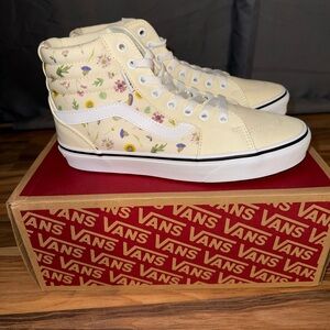 Vans Cream Floral High-Tops